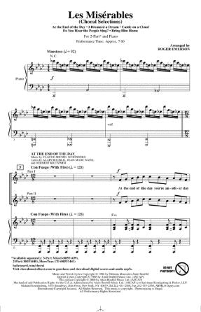 Les Miserables 2-Part - Arr. Roger Emerson
