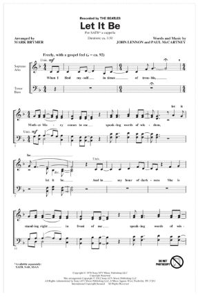 Let It Be SATB - Arr. Mark Brymer