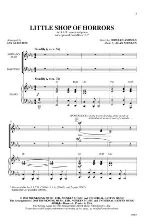 Little Shop of Horrors SAB - Arr. Jay Althouse