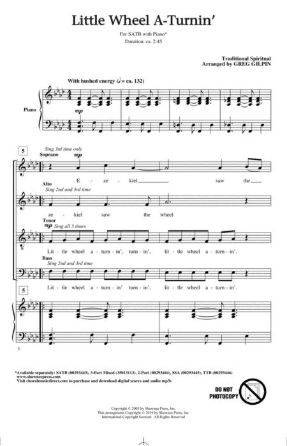 Little Wheel A Turnin' SATB - Arr. Greg Gilpin