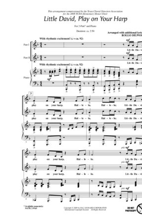 Little David, Play On Your Harp 2-Part - Arr. Rollo Dilworth