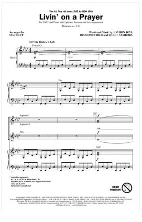 Livin' on a Prayer SSA - Arr. Mac Huff