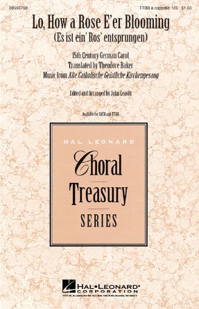 Lo, How A Rose E'er Blooming TTBB - Michael Praetorius, Arr. John Leavitt