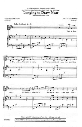 Longing To Draw Near SATB - Craig Courtney