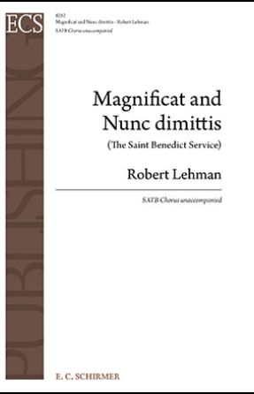 Magnificat and Nunc dimittis SATB - Robert Lehman
