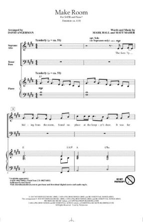 Make Room SATB - Arr. David Angerman