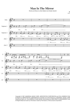 Man In The Mirror SATB - Arr. Deke Sharon