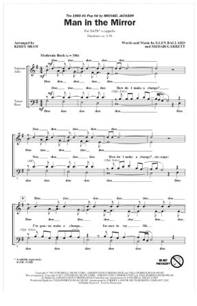 Man In The Mirror SATB - Arr. Kirby Shaw