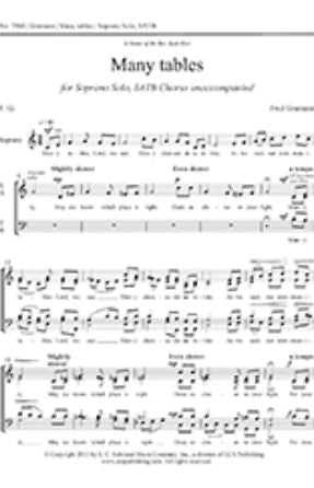 Many tables SATB - Fred Gramann