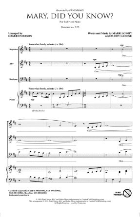 Mary, Did You Know SAB - Arr. Roger Emerson