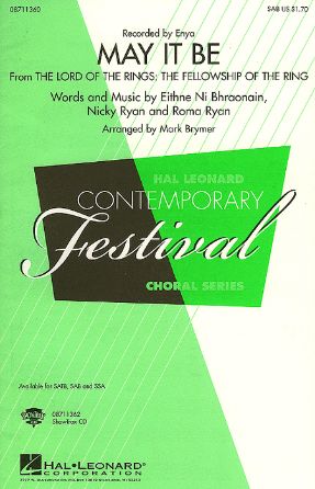 May It Be SAB - Arr. Mark Brymer