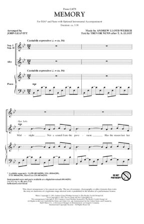 Memory SSA - Arr. John Leavitt