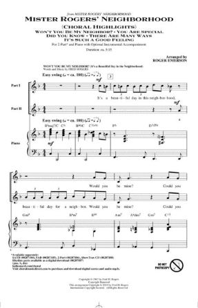 Mister Roger’s Neighborhood Choral Highlights 2-Part - Arr. Roger Emerson