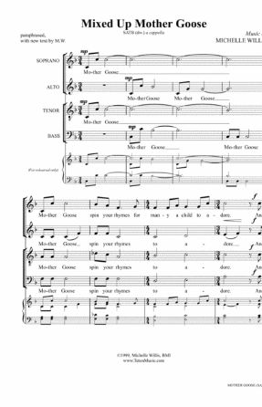 Mixed Up Mother Goose SATB - Michelle Willis