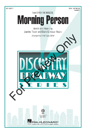 Morning Person SSA - Arr. Cristi Cary Miller