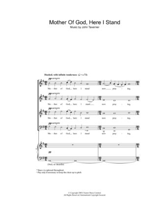 Mother of God SATB - John Taverner