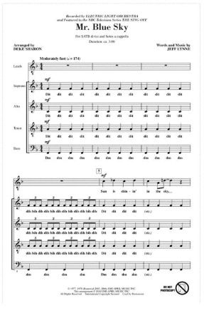 Mr. Blue Sky SATB - Arr. Deke Sharon