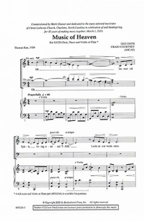 Music of Heaven SATB - Craig Courtney