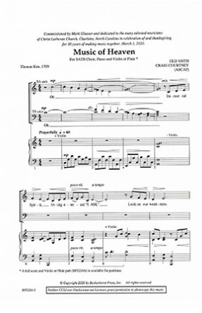 Music Of Heaven SATB - Vraig Courtney