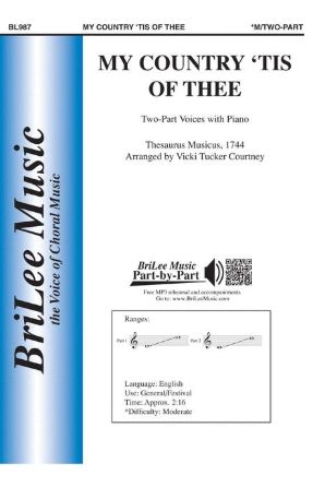 My Country ’Tis of Thee 2-Part - Arr. Vicki Tucker Courtney