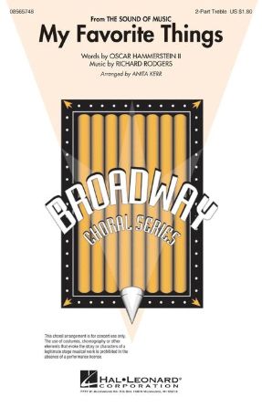 My Favorite Things 2-Part Treble - Arr. Anita Kerr