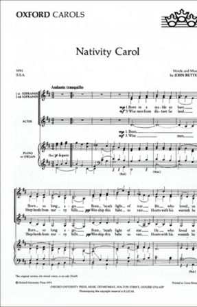 Nativity Carol SSA - John Rutter