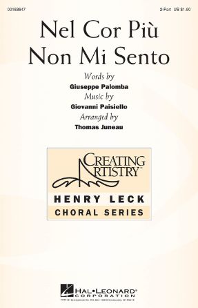 Nel Cor Piú Non Mi Sento 2-Part - arr. Thomas Juneau