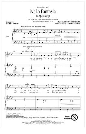 Nella Fantasia SATB - Arr. Audrey Snyder