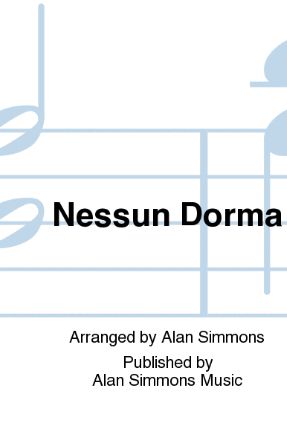 Nessun Dorma SATB - Puccini, Arr. Alan Simmons
