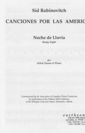 Noche De Lluvia SSAA - Robinovitch