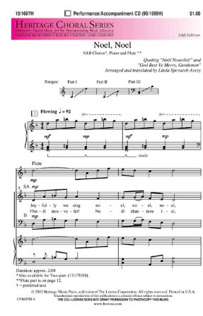 Noel, Noel SAB - Arr. Linda Spevacek-Avery