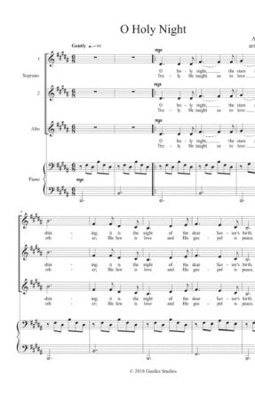 O Holy Night 3-Part Treble - Adolphe Adam