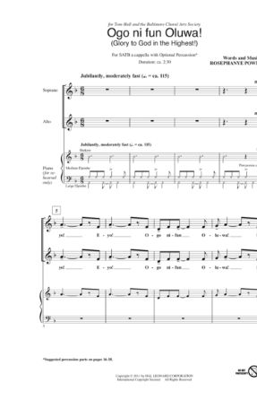 Ogo Ni Fun Oluwa! SATB - Rosephanye Powell