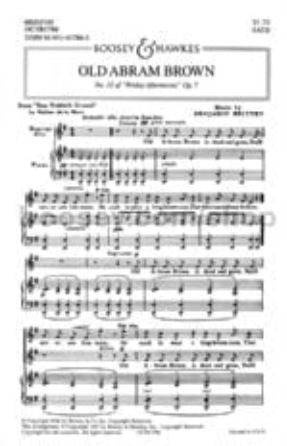 Old Abram Brown SSAA - Benjamin Britten