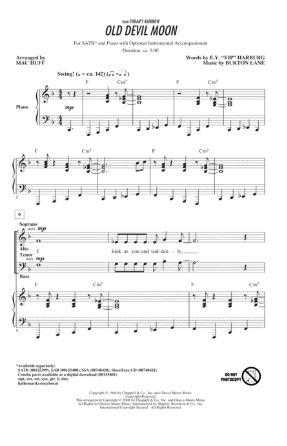 Old Devil Moon SATB - Arr. Mac Huff