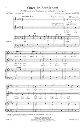 Once, In Bethlehem SATB - Donald McCullough