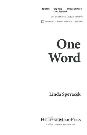 One Word 3-Part Mixed - Linda Spevacek