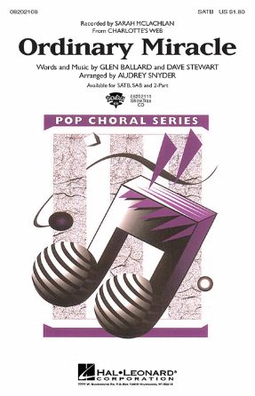 Ordinary Miracle SATB - Arr. Audrey Snyder