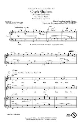 Oseh Shalom 2-Part - Joan Beckow