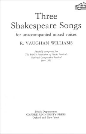Over Hill, Over Dale (Three Shakespeare Songs) - Ralph Vaughan Williams