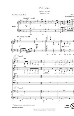 Pie Jesu SATB - John Conahan