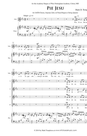 Pie Jesu - Mark Templeton