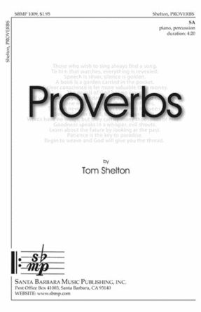 Proverbs 2-Part - Tom Shelton