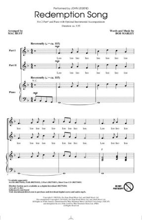 Redemption Song 2-Part - Arr. Mac Huff