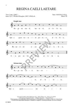 Regina Caeli Laetare SATB - Antonio Lotti, Ed. Richard Proulx