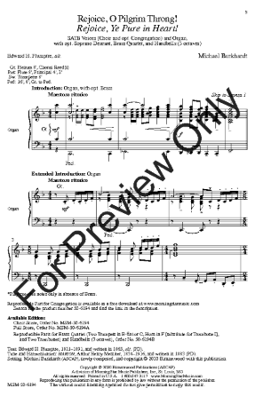 Rejoice, O Pilgrim Throng! SATB - Michael Burkhardt