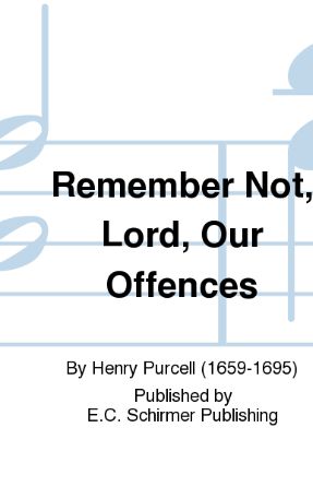 Remember Not Lord - Purcell MP3