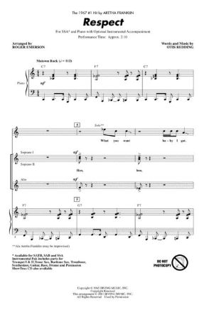 Respect SSA - Arr. Roger Emerson
