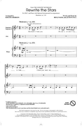 Rewrite the Stars SSA - Arr. Roger Emerson