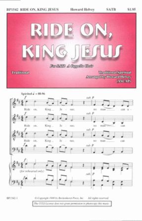 Ride On, King Jesus SATB - Howard Helvey